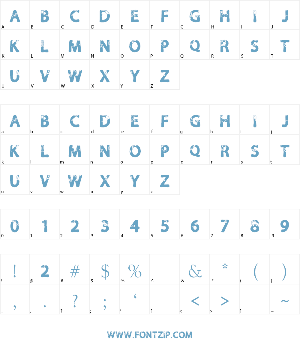 Calla Personal Use Only Font Character